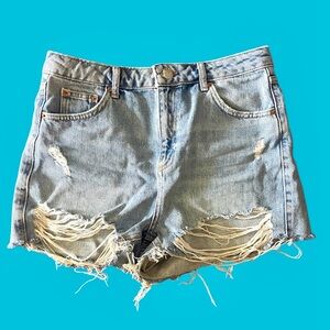 TopShop Mom Jean shorts
